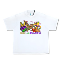 White peace love mardi gras olivia Urban Heavy Tee - OliviaCreatesArt