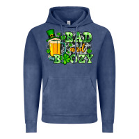 Vintage Denim St. Patrick's Bad and boozy Vintage Hoodie - OliviaCreatesArt