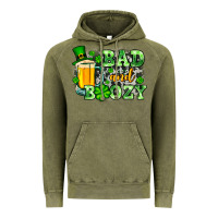 Vintage Olive St. Patrick's Bad and boozy Vintage Hoodie - OliviaCreatesArt