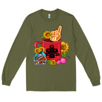 Army Green Western Football Coffee cup Long Sleeve Tee - FaDigitalArtStudio
