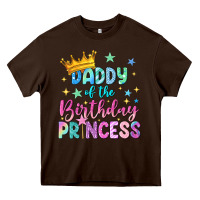 Chocolate Brown daddy of the birthday princess Heavy Core Tee - NancyCooperArtShop