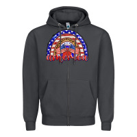 Smoke america rainbow Zipper Hoodie - BarkalooDesign