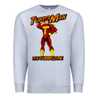 Heather Grey turbo man Premium Sweatshirt - maiPhamDesign