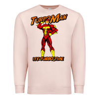 Pale Pink turbo man Premium Sweatshirt - maiPhamDesign