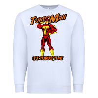 White turbo man Premium Sweatshirt - maiPhamDesign