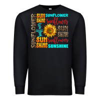 Black sunflower sunshine Premium Sweatshirt - AdoDesignShop