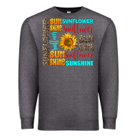 Charcoal Heather sunflower sunshine Premium Sweatshirt - AdoDesignShop