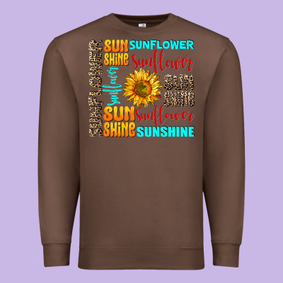 Sunflower Sunshine Premium Sweatshirt Designed By Adodesignshop