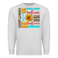 Dove Grey sunflower sunshine Premium Sweatshirt - AdoDesignShop