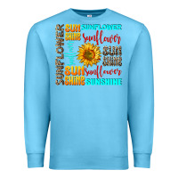 Ocean Blue sunflower sunshine Premium Sweatshirt - AdoDesignShop