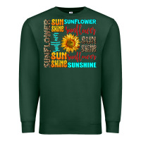 Sports Green sunflower sunshine Premium Sweatshirt - AdoDesignShop