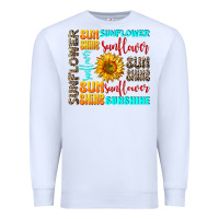 White sunflower sunshine Premium Sweatshirt - AdoDesignShop