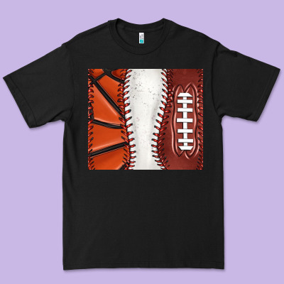Baseball And Basketball And Football Tumbler Tbs Premium Tee Designed By Tumblerdesignbyshophia
