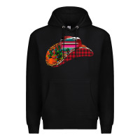 Black Christmas Cowboy Premium Hoodie - CowhideDigitalArt