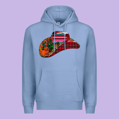 Christmas Cowboy Premium Hoodie Designed By Cowhidedigitalart