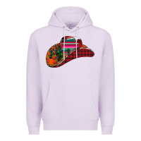 Lilac Christmas Cowboy Premium Hoodie - CowhideDigitalArt