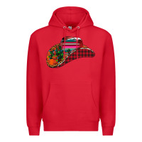 Red Christmas Cowboy Premium Hoodie - CowhideDigitalArt