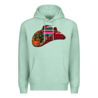 Seafoam Christmas Cowboy Premium Hoodie - CowhideDigitalArt