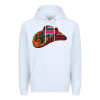 White Christmas Cowboy Premium Hoodie - CowhideDigitalArt