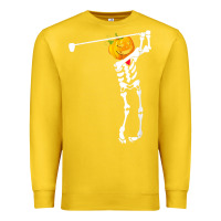 Lemon Golf Skeleton Pumpkin Halloween Shirt Premium Sweatshirt - maiPhamDesign