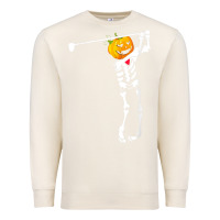 Sandshell Golf Skeleton Pumpkin Halloween Shirt Premium Sweatshirt - maiPhamDesign