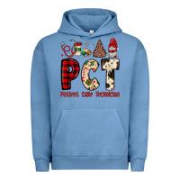 Pigment Pebble Blue pct patient care technician  christmas Urban Hoodie - JahusDesignShop