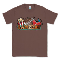Chestnut Game day football popcorn Classic Tee - HowdyJamesFarm