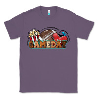 Lavender Game day football popcorn Classic Tee - HowdyJamesFarm