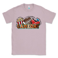 Lilac Game day football popcorn Classic Tee - HowdyJamesFarm