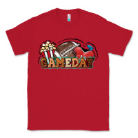 Red Game day football popcorn Classic Tee - HowdyJamesFarm