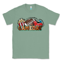 Sage Game day football popcorn Classic Tee - HowdyJamesFarm
