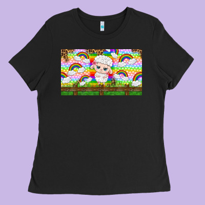 Cute Sheep Ladies Tee Designed By Tumblerdesignbyshophia