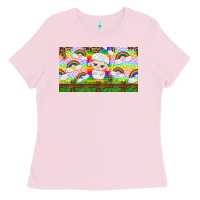 Bubblegum Pink cute sheep Ladies Tee - TumblerDesignByShophia