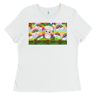 White cute sheep Ladies Tee - TumblerDesignByShophia