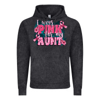 Vintage Black i wear pink for my aunt Vintage Hoodie - FaDigitalArtStudio
