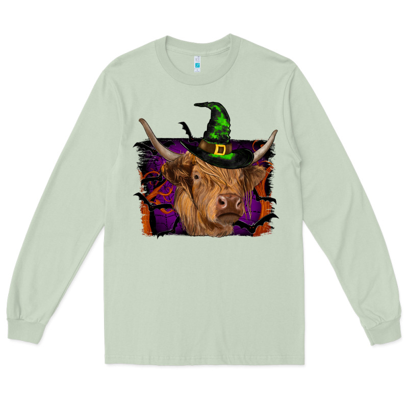 Highland Cow Halloween Long Sleeve Tee by RanaPortraitStore | Teevron