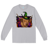 Moon Dust highland cow halloween Long Sleeve Tee - RanaPortraitStore