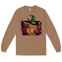 Toasted Coconut highland cow halloween Long Sleeve Tee - RanaPortraitStore