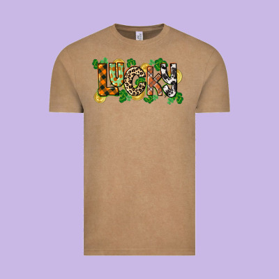 Western Lucky St. Patrick's Day Vintage Tee Designed By Cowgirlartshop