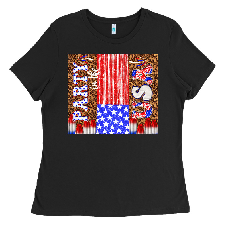 Party In The Usa Ladies Tee by TumblerDesignByShophia | Teevron