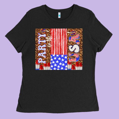 Party In The Usa Ladies Tee Designed By Tumblerdesignbyshophia
