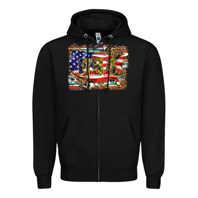 Western America Map Usa Zipper Hoodie by BarkalooDesign | Teevron