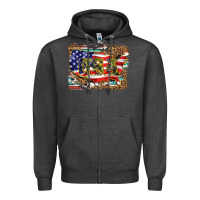 Charcoal Heather western america map usa Zipper Hoodie - BarkalooDesign