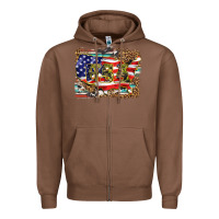 Chestnut western america map usa Zipper Hoodie - BarkalooDesign