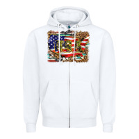 White western america map usa Zipper Hoodie - BarkalooDesign