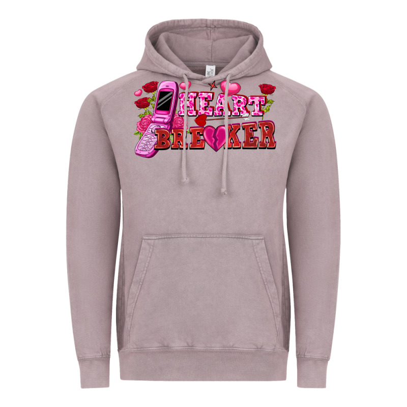 Heart Breaker Valentine's Day Vintage Hoodie by FaDigitalArtStudio | Teevron