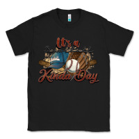 Black It's a Baseball kinda day Classic Tee - HowdyJamesFarm