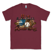 Burgundy It's a Baseball kinda day Classic Tee - HowdyJamesFarm