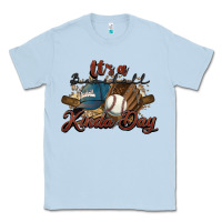 Dusty Blue It's a Baseball kinda day Classic Tee - HowdyJamesFarm