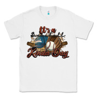 White It's a Baseball kinda day Classic Tee - HowdyJamesFarm